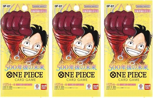 One Piece Card Game OP-07 500 Years in The Future Booster Pack (Japanese) - 3 Packs - 18 Cards in Kuwait