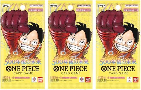 One Piece Card Game OP-07 500 Years in The Future Booster Pack (Japanese) - 3 Packs - 18 Cards in Kuwait