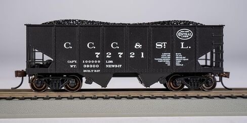 Bachmann Trains - 55 TON 2-Bay USRA Outside BRACED Hopper with Removable Erie Load -NYC - Big Four #72721 - HO Scale in Kuwait