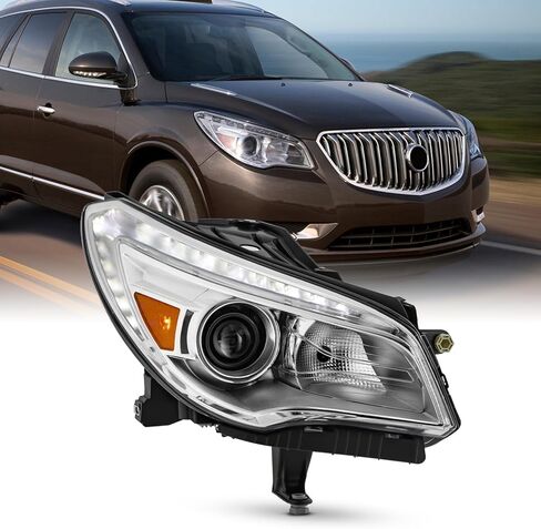 AKKON - Fits 2013-2017 Buick Enclave [HID/Xenon Type] Non-AFS Projector Headlight Passenger Right w/DRL Running Lamp in Kuwait