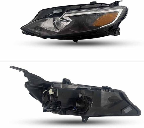 Driver Left Side Headlight Assembly W/Bulbs Compatible With 2019-2025 Chevy Malibu Projector Halogen Headlamp Replacement GM2502498 84650573 84494361 (Driver Side) in Saudi Arabia