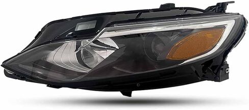 Driver Left Side Headlight Assembly W/Bulbs Compatible With 2019-2025 Chevy Malibu Projector Halogen Headlamp Replacement GM2502498 84650573 84494361 (Driver Side) in Saudi Arabia