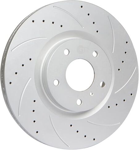 [Front & Rear Kit] Geomet Coated Brake Disc Rotors & Ceramic Brake Pads for Nissan Sentra 2020-2021 - 2022-2023 - 2024-2025 (SR & SV Only, NO Brake Drums) in Saudi Arabia
