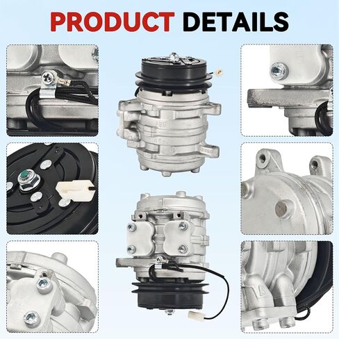 T0070-87290 AC ضاغط 12 فولت يناسب ل كوبوتا M4900 M5700 M6800 M8200 M9000 M9000-CAB M9000DT-CAB U35-S2 جرار T0070-87290 T0070-87293 447200-7443 in Kuwait