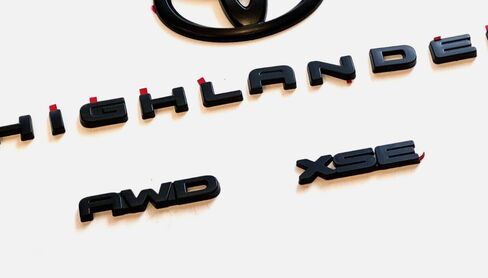 Set Black Out t Highland Emblems Overlay XSE Blackout AWD Matte Black Lander in Kuwait