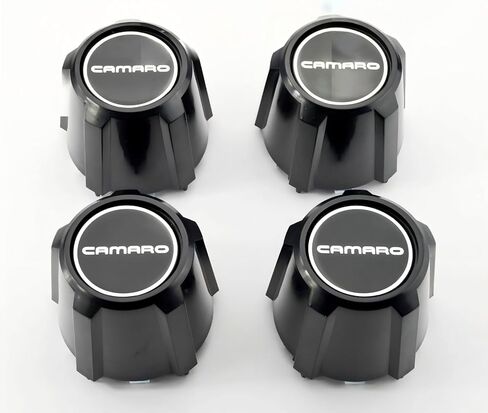 4Pc Center Caps Set Black Replacement for 1982-1992 Camaro 15" Aluminum Wheels in Kuwait