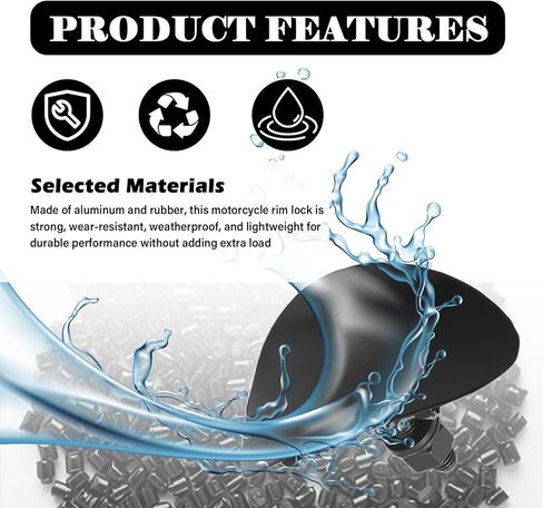 2.15 Inch Motorcycle Rim Lock,Motorcycle Wheel Lock for Rim Avoids Damage to Inner Tubes,Univesal Rims Locks Dirt Bike Motorcycles Accessories Compatible with 50cc-250cc in Saudi Arabia