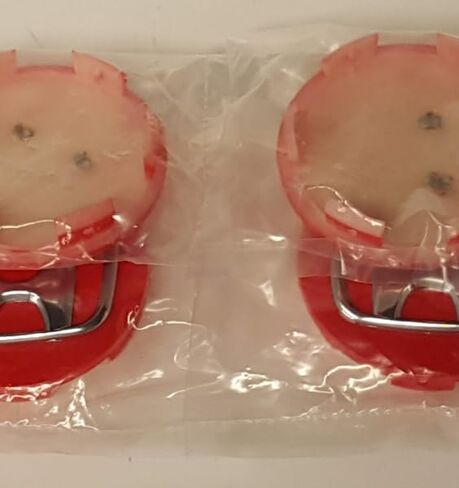 4PCS Car Wheel Center Cap Hub Caps 44732SA9AA00 for Accord Civic CRV Pilot Element CRZ Ridgeline 69mm/2.72'' (Red) in Saudi Arabia
