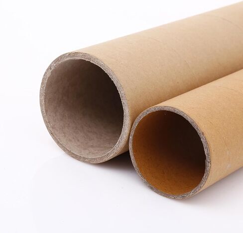 12 PCS Cardboard Tubes for Crafts Two Size, Empty Toilet Paper Rolls for Art Projects, DIY Brown Crafting Paper Roll for Classrooms Dioramas Decorations, 5pcs 1.37x15.7In and 5pcs 1.77x15.7In in Kuwait