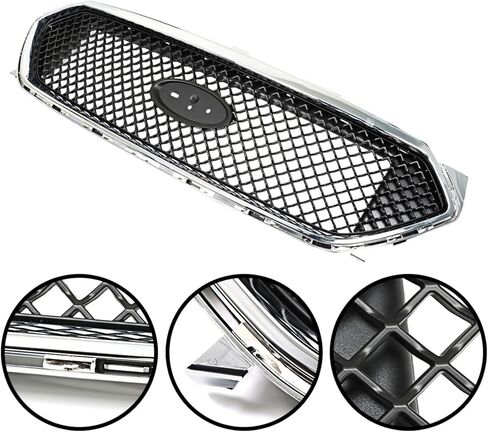 Upper Chrome and Black Grille Grill Replacement for 2013-2019 Taurus SHO in Kuwait