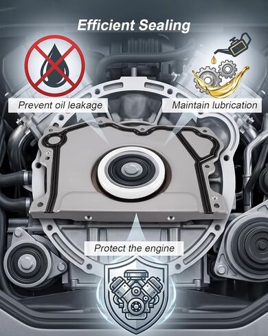BS40737 Engine Crankshaft Seal Kit Fit for Dodge Charger Challenger Durango Jeep Wrangler Ram 1500 Promaster 3.6L, Replace BS40737 68078786AA 68223854AA 635-327 67964 711030 5184285AG in Kuwait
