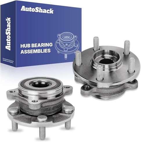 مجموعات محمل محور العجلة الأمامية من AutoShack - جانب السائق والراكب لسيارة Toyota & Lexus، C-HR 2018-2022 UX250h 2019-2024 UX200 2019-2022، FWD AWD L4 2.0L - 5 عروة، مع ABS in Kuwait