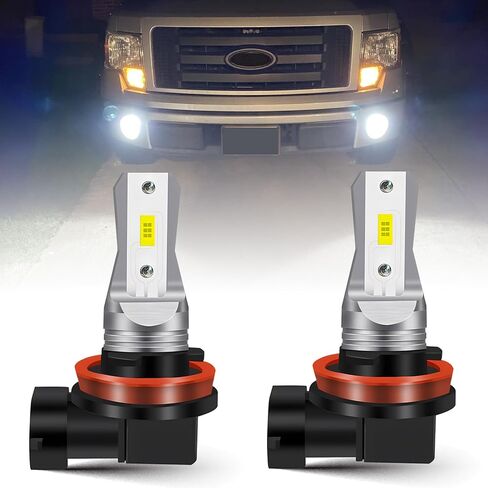 مصابيح الضباب LEDYOTR 2504 PSX24W LED أو DRL 10000LM فائقة السطوع 6000K زينون أبيض 12276 استبدال لمبة مصابيح الضباب للسيارات والتشغيل والتوصيل (حزمة من 2) in Kuwait