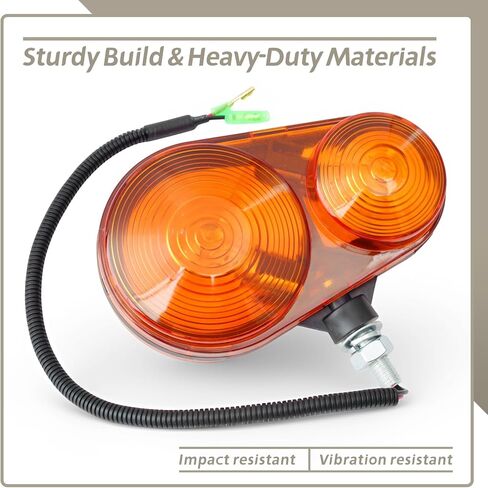 K2871-62620 Tail Light Assembly Compatible with Kubota Tractors BX1860 BX1870 BX1870-1 BX2370-1 BX2660 BX2670-1 BX24 BX25 B26, Replace K2581-62610 K2871-62610 Amber hazard Taillight in Kuwait