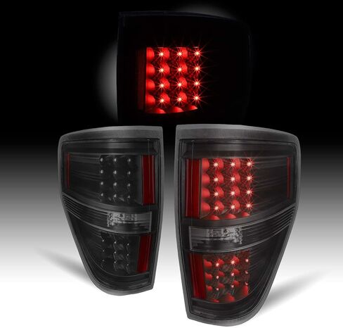 AKKON - للأسود 09-14 Ford F-150 Styleside بيك اب شاحنة خلفية LED أضواء خلفية مصابيح الفرامل استبدال زوج in Kuwait