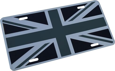 Union Jack - Black Jack License Plate in Kuwait
