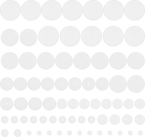 70 Pcs Silicone Earring Backs Stopper Clear Piercing Disc Stabilizer Pads Earlobe Support Patches Soft Disk Pads for Non Pull Jewelry Crafts Droopy Ears Earrings Belly Button Kit in Kuwait