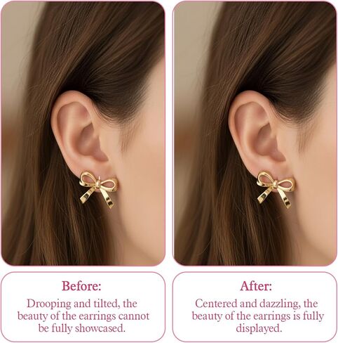 70 Pcs Silicone Earring Backs Stopper Clear Piercing Disc Stabilizer Pads Earlobe Support Patches Soft Disk Pads for Non Pull Jewelry Crafts Droopy Ears Earrings Belly Button Kit in Kuwait