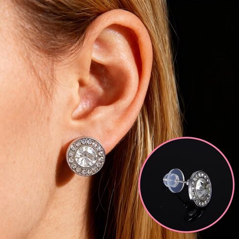 70 Pcs Silicone Earring Backs Stopper Clear Piercing Disc Stabilizer Pads Earlobe Support Patches Soft Disk Pads for Non Pull Jewelry Crafts Droopy Ears Earrings Belly Button Kit in Kuwait
