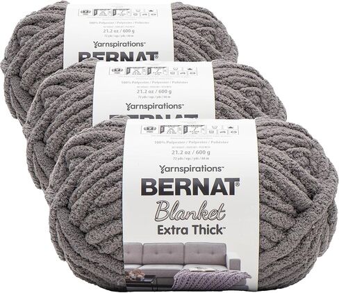 Bernat Blanket Extra Thick - 1 Pack of 72 Yards/21.2 oz Pumpkin Spice 100% Polyester Yarn in Saudi Arabia
