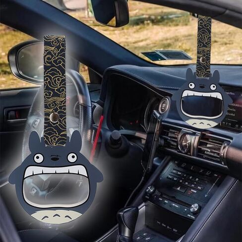 Q1-TECH, JDM Tsurikawa Ring Japanese Subway Train Bus Car Handle Cute Anime Cartoon Handle Hand Strap Rear Front Bumper Warning Rings Drift Charm Drift Car Accessory (Tot-BKL) in Saudi Arabia