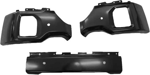 BST BSSP Black Front Bumper Face Bar Replacement for GMC Sierra 2500 3500 HD 2020-2023 w/Parking Sensor & Fog Light Holes, Split 3pcs Front Bumper in Kuwait