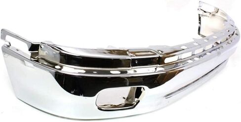Front Bumper Chrome Steel + Filler Trim Primed Steel + Upper Cover + Mounting Brackets Set For 2000-2006 Toyota Tundra Direct Replacement in Saudi Arabia