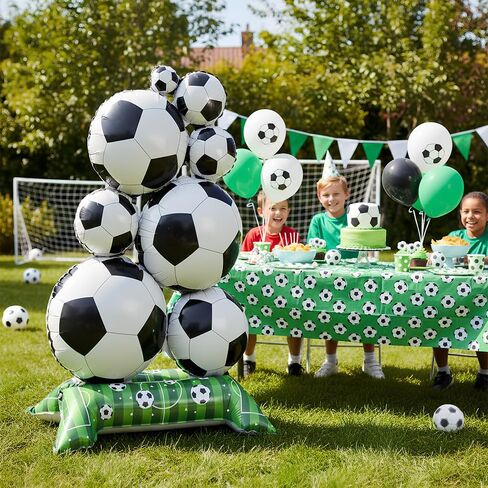 2PCS Giant Soccer Balloons, 59 Inch Standing Soccer Balloons Set for Party Decorations, Sports Theme Birthday, Game Day Celebration, Outdoor & Indoor Photo Backdrop in Saudi Arabia
