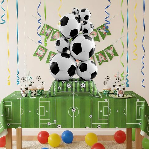 2PCS Giant Soccer Balloons, 59 Inch Standing Soccer Balloons Set for Party Decorations, Sports Theme Birthday, Game Day Celebration, Outdoor & Indoor Photo Backdrop in Saudi Arabia