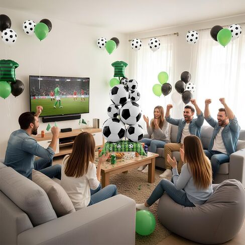 2PCS Giant Soccer Balloons, 59 Inch Standing Soccer Balloons Set for Party Decorations, Sports Theme Birthday, Game Day Celebration, Outdoor & Indoor Photo Backdrop in Saudi Arabia