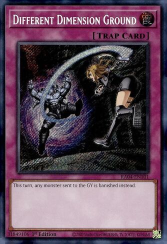 Different Dimension Ground (Secret Rare) - RA04-EN101 - Secret Rare - 1st Edition in Kuwait
