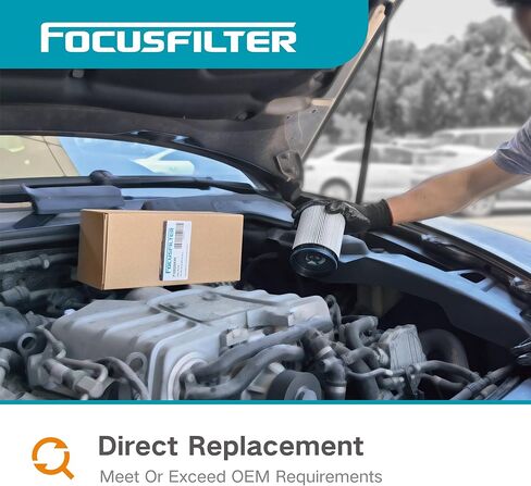 FOCUSFILTER FS20083 A0000905051 OEM Grade Fuel Water Separator Filter, Compatible with Freightliner Cascadia, fits Cummins ISX Detroit Diesel DD13 DD15 DD16 Engines Replace A48507 PF46145 L20083F in Saudi Arabia