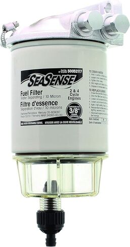 SeaSense Fuel Filter Kit with Clear Bowl And Aluminum Head in Kuwait