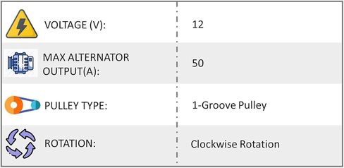 Forklift Hi-Lo Alternator-ND IR/IF 12357N Fits Toyota Lift Truck 4Y 5K Eng in Saudi Arabia