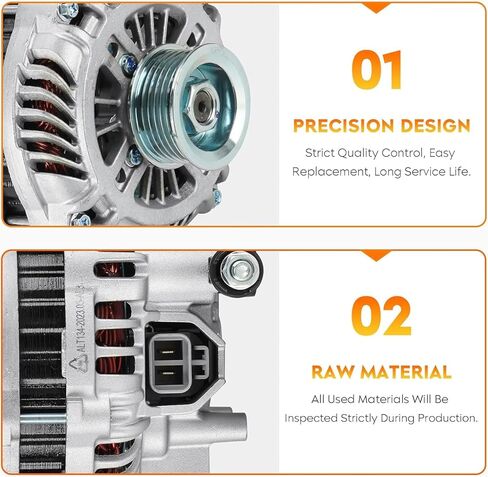 New Alternator fit for 2.3L 2.3 Mazda 6 2003 2004 2005 L4, 90Amp, 400-48048, A3TG0081, 13996, 13996N in Kuwait