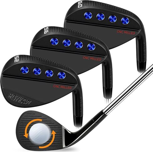 Roykaw 52/56/60 Forged Golf Wedges, GW SW LW Right Hand Wedges in Saudi Arabia