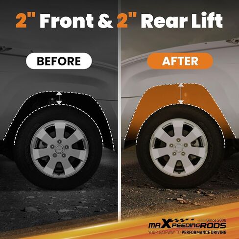 maXpeedingrods 2" Front & Rear Lift Leveling Kit for Geo/Chevy Tracker 1999-2005, for Suzuki Vitara & Grand Vitara/XL-7 1999-2005, Suspension Spacer Kit in Kuwait