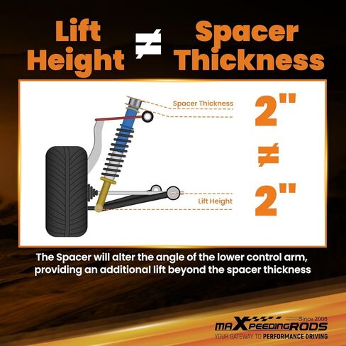 maXpeedingrods 2" Front & Rear Lift Leveling Kit for Geo/Chevy Tracker 1999-2005, for Suzuki Vitara & Grand Vitara/XL-7 1999-2005, Suspension Spacer Kit in Kuwait