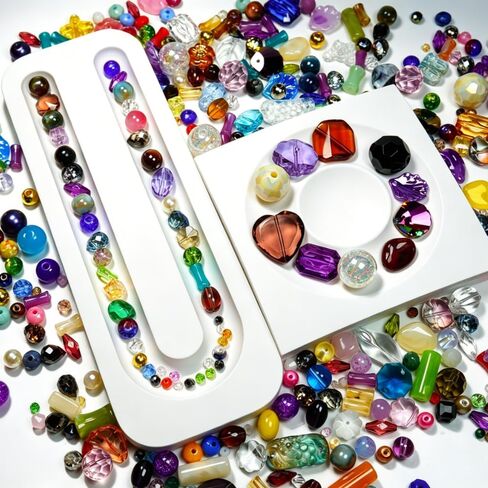 Jabrand Assorted Beads for Jewelry Making, 4-20mm Glass Beads Acrylic Beads Crystal Beads Assortment Bulk Bead for Bracelet Crafts DIY Supplies (Half Pound) in Saudi Arabia