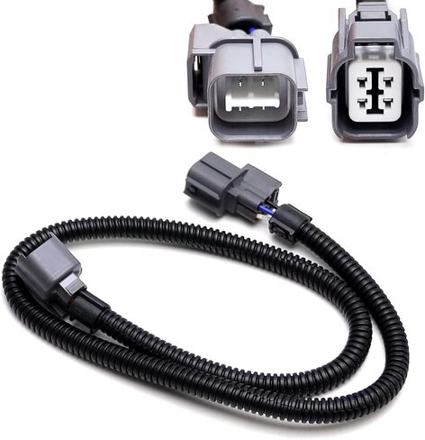 iJDMTOY 4-Way Male/Female Ends Fit Both Upstream or Downstream O2 Oxygen Sensor Connector w/ 25-Inch Extension Wiring Harness Compatible With Honda Acura in Kuwait