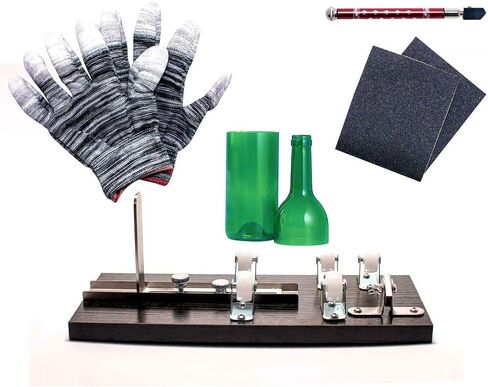 Zugar Land Glass Bottle Cutter Craft Kit, Durable Wine Bottle, Complete DIY Tool Kit to Make Cups, Beer Glasses, Vases in Kuwait