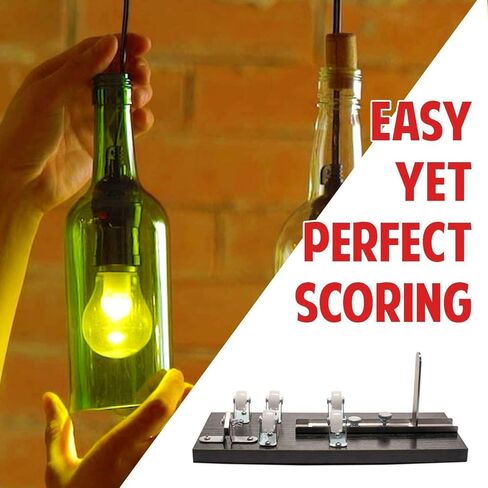 Zugar Land Glass Bottle Cutter Craft Kit, Durable Wine Bottle, Complete DIY Tool Kit to Make Cups, Beer Glasses, Vases in Kuwait