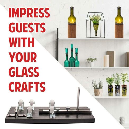 Zugar Land Glass Bottle Cutter Craft Kit, Durable Wine Bottle, Complete DIY Tool Kit to Make Cups, Beer Glasses, Vases in Kuwait