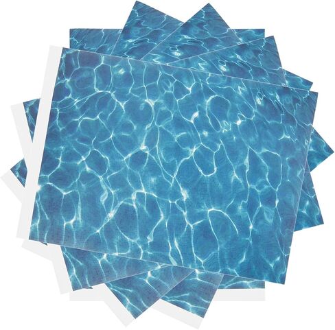 Toyvian Artificial Water Texture Sheet, 5Sheet Realistic Fake Water Surface Film for Diorama Supplies Miniature River Scenery Decals for Model Train Layout Sand Table in Kuwait