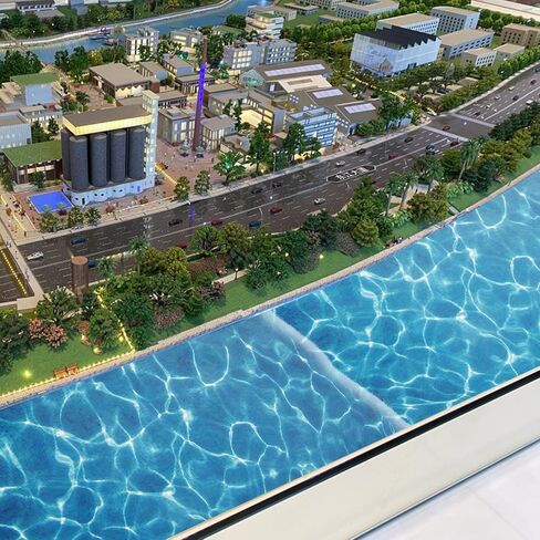 Toyvian Artificial Water Texture Sheet, 5Sheet Realistic Fake Water Surface Film for Diorama Supplies Miniature River Scenery Decals for Model Train Layout Sand Table in Kuwait
