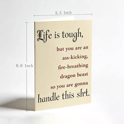 Motivational Greeting Card Life Is Tough, But You Got This, Encouragement Card For Family, Spouse, Friends, Coworkers, Birthday Back To School,Back To School in Saudi Arabia