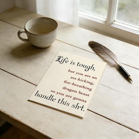 Motivational Greeting Card Life Is Tough, But You Got This, Encouragement Card For Family, Spouse, Friends, Coworkers, Birthday Back To School,Back To School in Saudi Arabia
