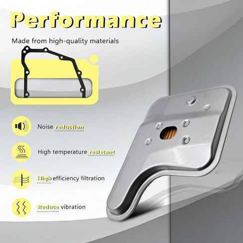 6F35 Automotive Trans Transmission Filter Kits Oil Pan Gasket L4 V6 2.5L 3.0L 3.5L Compatible with Ford Replacement for Mazda Escape Fusion Mkz Tribute Mariner Milan 09-12# 9L8Z-7A098-A in Kuwait