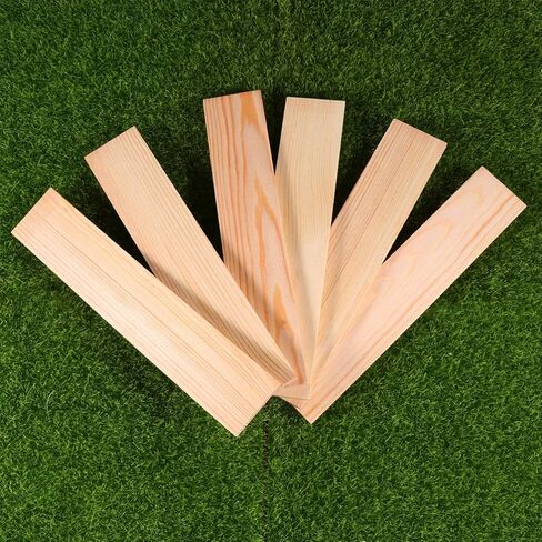 SEWACC 10pcs Rectangle Wood Boards Natural Pine Wood Rectangle Board Panel Unfinished Wood Boards Sheets Carving Blocks for Arts Crafts DIY Projects in Kuwait