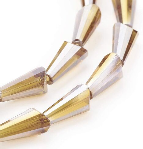 Pandahall 10 Strand Electroplate Glass Round Faceted Plated Beads for Jewelry Making (50pcs/Strand, Mixed Color) in Kuwait